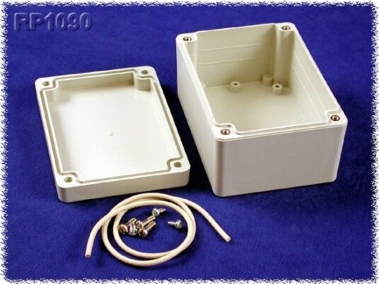 Hammond Electronics Rp1090 Universalskap 105 X 75 X 55 Polykarbonat Grå 1 Stk