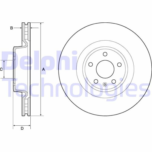 Bremseskive DELPHI BG9173C Bremseskive DELPHI BG9173C