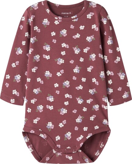 Name It Body I/e NgfVandora Wild Ginger/Floral Name It 74 Langermet Body Bordeaux Rosa