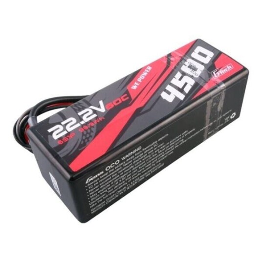 Gens Ace G-Tech 4500mAh 6S LiPo-batteri for radiostyrte kjøretøy 22.2V 60C Hardcase Gens Ace G-Tech 4500mAh 6S LiPo-batteri for radiostyrte kjøretøy 22.2V 60C Hardcase
