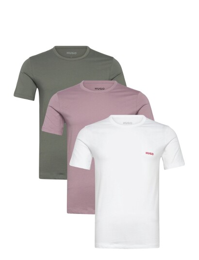 HUGO T Shirt Rn Triplet P White S HUGO T Shirt Rn Triplet P White S