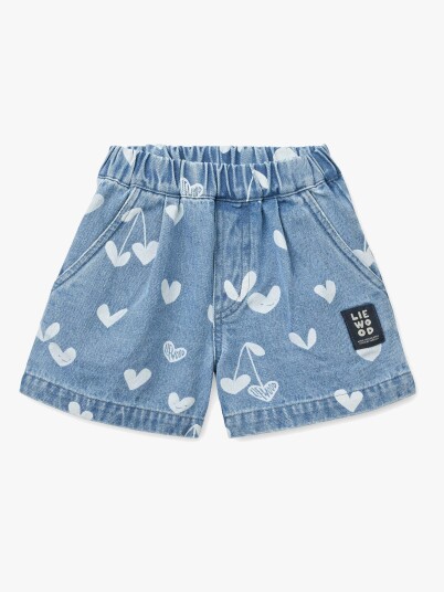Liewood Borrisa Printed Denim Shorts Blue 116 Liewood Borrisa Printed Denim Shorts Blue 116