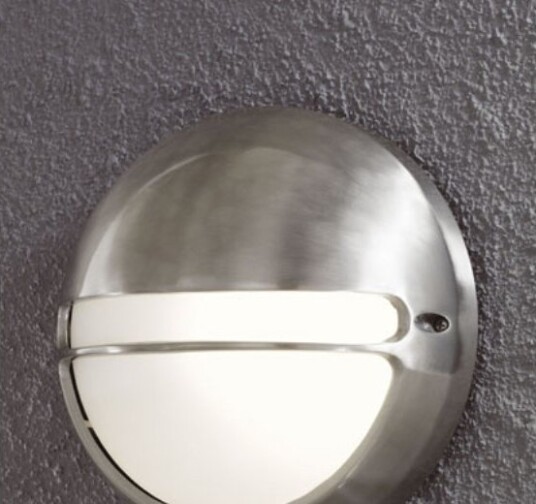 Konstsmide 7333 000 Utendørs Veggbelysning Aluminium Hvit Hage Terrasse Hvit 1 PæreR Varm Hvit