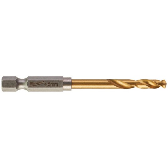 Milwaukee 4932478179 Metallbor 1/4" Hex feste 4,5 x 76 mm 10 pakning Milwaukee 4932478179 Metallbor 1/4" Hex feste 4,5 x 76 mm 10 pakning