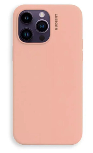 Nudient iPhone 14 Pro Base Silicone Deksel - Peach Orange