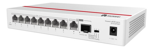 Huawei Ekitengine S110 Series S110-8T2st - Switch - Ikke-Styrt - 8 X 10/100/1000 + 1 X 10/100/1000 (Opplink) + 1 X Gigabit Sfp (Opplink) - Stasjonær, Veggmonterbar Huawei Ekitengine S110 Series S110-8T2st - Switch - Ikke-Styrt - 8 X 10/100/1000 + 1 X 10/100/1000 (Opplink) + 1 X Gigabit Sfp (Opplink) - Stasjonær, Veggmonterbar