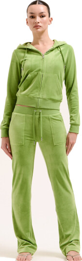 Juicy Couture Del Ray Pocketed Pant - Green - XS