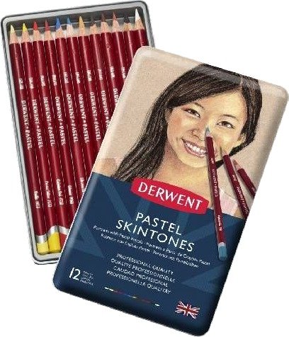 Derwent Pastel Pencils - Skintones 12 Stk Derwent Pastel Pencils - Skintones 12 Stk