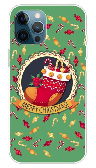 INCOVER iPhone 14 Pro TPU Plast Jul Deksel - Julestrømpe og Godteri