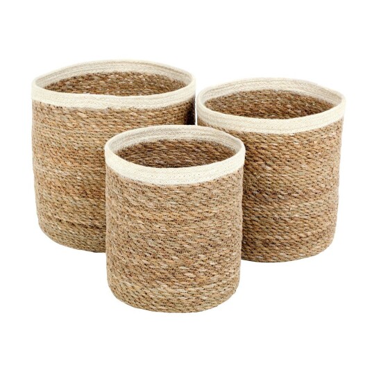 Dixie Emil Storage kurv 3-stk small Natur-hvit Dixie Emil Storage kurv 3-stk small Natur-hvit