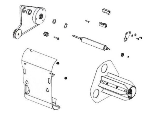 Zebra MEDIA REWIND SPINDLE KIT