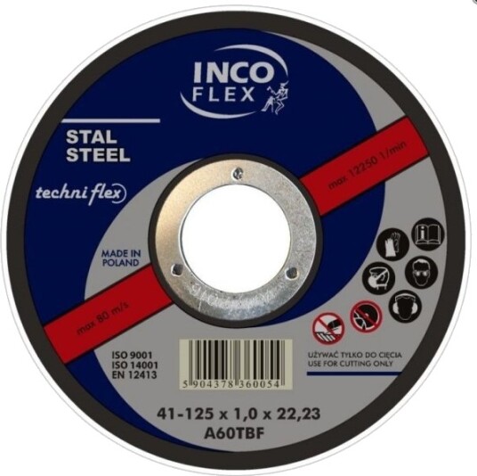 Techniflex Metallslipeskive 230 X 6,0 X 22,2 Mm (Ifm27-230-6,0-22A24s)