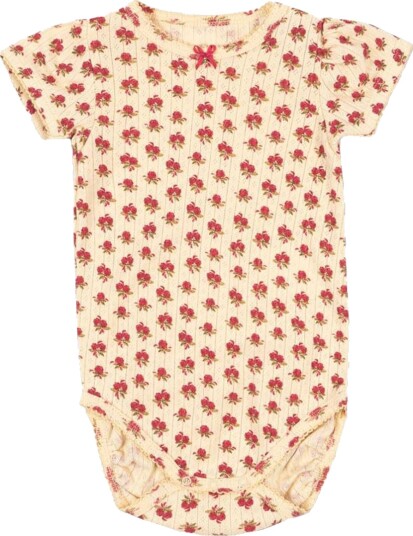 Konges Sløjd Body k/e - Minnie - Cameo Rose - Konges Sløjd - 1 år (80) - Kortermet body Beige Rød
