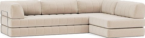 CozyPad L formet sovesofa med armlener B 6002751