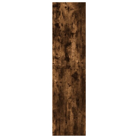Garderobe røkt eik 80x50x200 cm konstruert tre 8721158340696