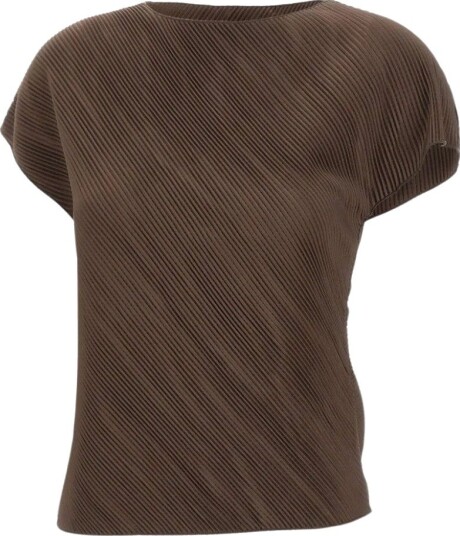 Vince Directional pleated top XL brun dame