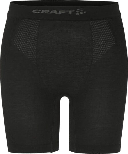 Craft Men's Wool Seamless Boxer 6 Inch Black XS/S Craft Men's Wool Seamless Boxer 6 Inch Black XS/S
