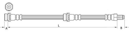 Bremseslange METZGER 4111034