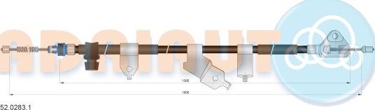 Tautrekk håndbremse ADRIAUTO 52.0283.1
