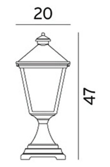 Norlys Modena Utendørs Parklampe Stor Hvit, Ingen Norlys Modena Utendørs Parklampe Stor Hvit, Ingen