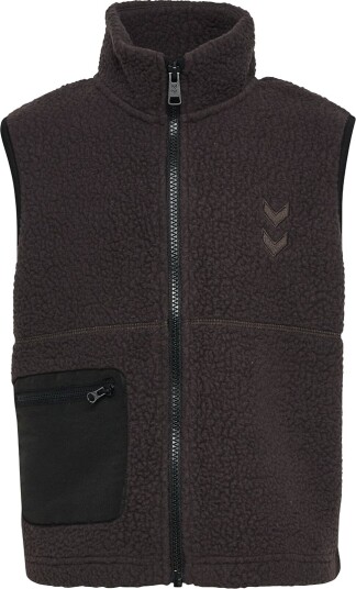 Hummel Fleecevest Teddy hmlJR Martini Chocolate Kake Hummel 10 år (140) Fleecejakke Brun Svart