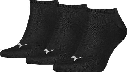 Puma Sneaker Plain 3PK, ankelsokker, unisex 39/42 BLACK Puma Sneaker Plain 3PK, ankelsokker, unisex 39/42 BLACK