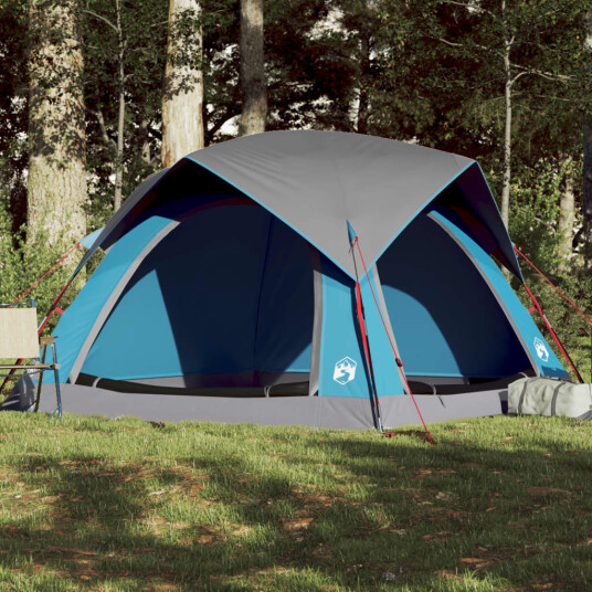 Campingtelt 4 personer blå vanntett Campingtelt 4 personer blå vanntett