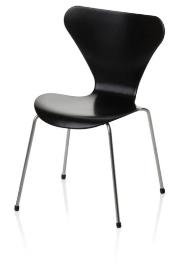 Fritz Hansen Series 7 stol miniatyr Black