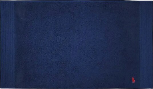 Ralph Lauren Home Polo Player Bath Mat Blue 55X90CM Ralph Lauren Home Polo Player Bath Mat Blue 55X90CM