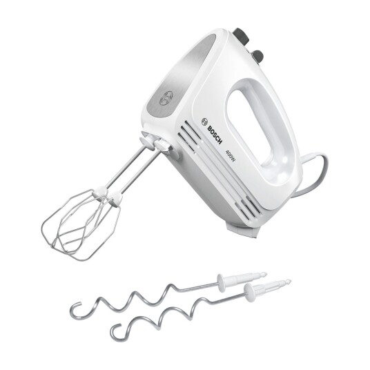 Bosch CleverMixx Håndmikser 400 W Hvit/Sølv med Pulsfunksjon