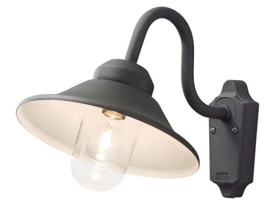 Konstsmide Vega vegglampe E27 svart IP23 - 7720026 Konstsmide Vega vegglampe E27 svart IP23 - 7720026