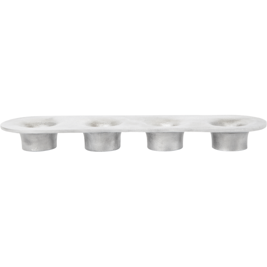 Ferm Living Soothe 4 Lysestake Aluminium