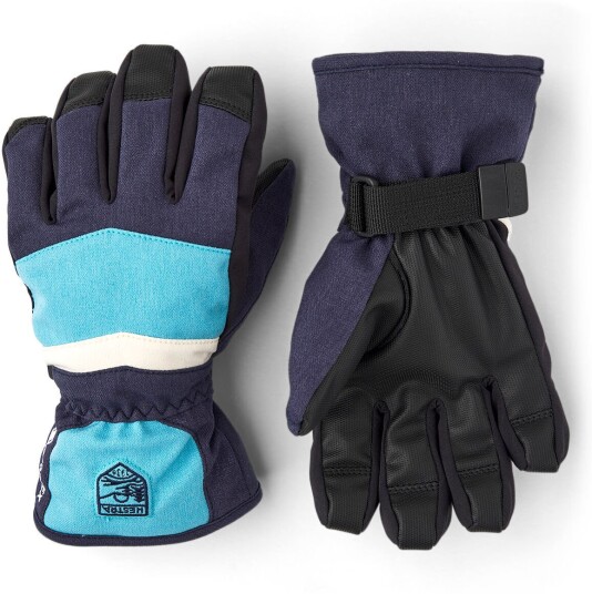 Hestra Gore-Tex Alta Jr - 5 Finger Navy 3 Hestra Gore-Tex Alta Jr - 5 Finger Navy 3