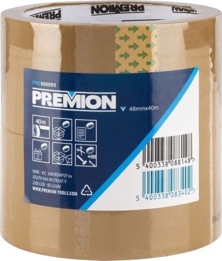Hero Tools Pakketape 48 mm x 40 m 2 stk. brun