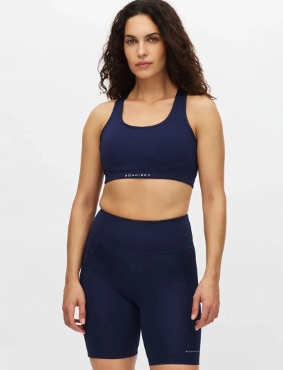 Röhnisch Flattering Mesh Sportsbra   Navy   L
