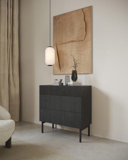 Takayo Kommode 90 cm Svart