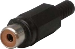 Tecline 10806B Rca Svart Hunkjønn 4 Mm 1 Stykker