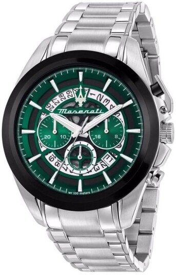 Maserati Herreklokke R8873612060 Traguardo Grønn/Stål Ø45 mm