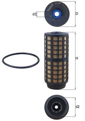 Drivstoffilter MAHLE ORIGINAL KX 399D Drivstoffilter MAHLE ORIGINAL KX 399D