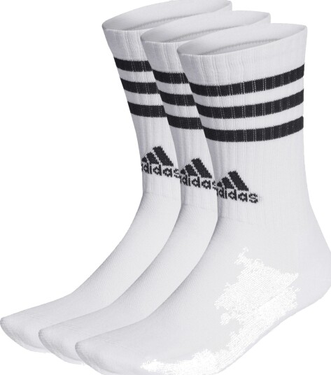 Adidas 3 Stripes Cushioned Crew Socks 3 Pairs tennissokker unisex 37 39 (S) WHITE/BLACK Adidas 3 Stripes Cushioned Crew Socks 3 Pairs tennissokker unisex 37 39 (S) WHITE/BLACK