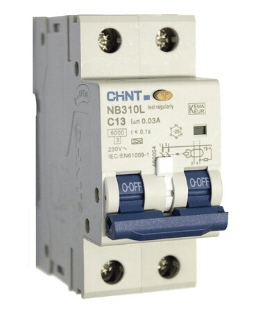 Chint JORDFEILAUTOMAT 2P 16A C-KAR 2 MODUL 30 mA CV020022 - 1616607