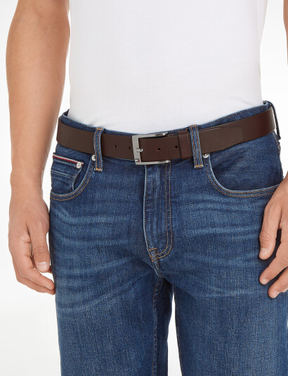 Tommy Hilfiger New Aly Belt - Brown - 80 Tommy Hilfiger New Aly Belt - Brown - 80