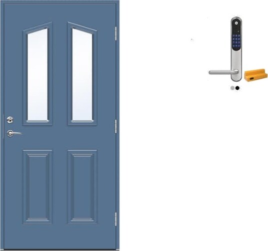 Ytterdør Swedoor Advance-Line Classic Rossini med Yale Doorman Classic Home