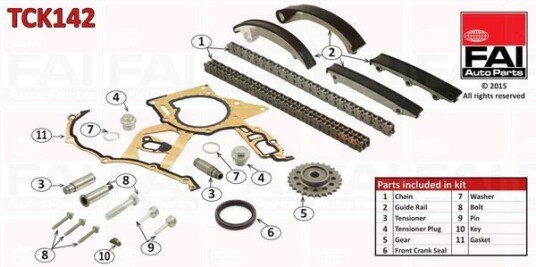 Registerkjedesett FAI AutoParts TCK142