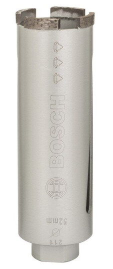 Bosch Diamanttørrborkrone G 1/2" 52 mm, 150 mm, 4 segmenter, 7 mm