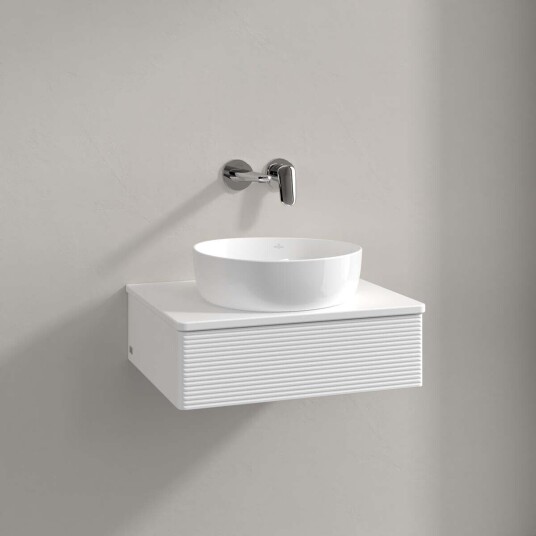 Villeroy & Boch Antao Servantskap med 1 skuff 60x50x19 cm u/lys Hvit Matt