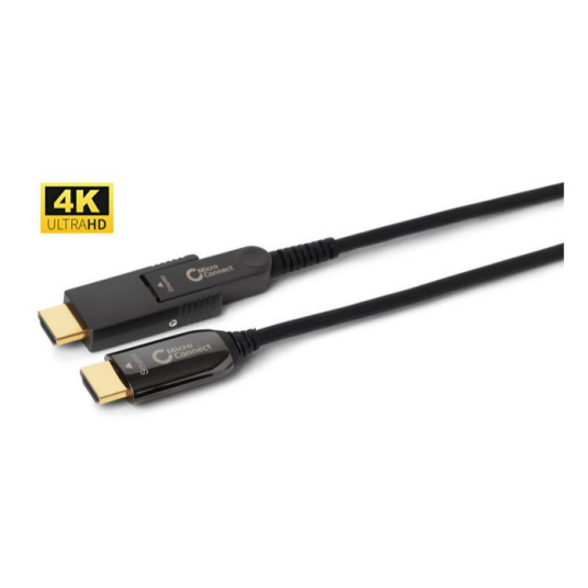 MicroConnect Premium Optic Fiber HDMI HDMI Type D Kabel m/Type A adapt, 5m