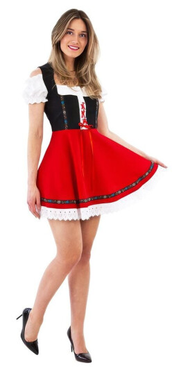 Hisab/Joker Oktoberfest Kjole Dirndl Rød Hisab/Joker Oktoberfest Kjole Dirndl Rød
