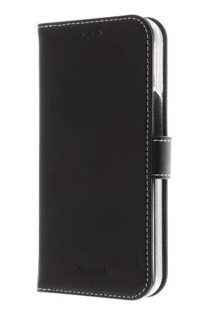 Insmat Exclusive Flip-cover for iPhone 13 Pro - Blå, Ekte Skinn og Polyuretan