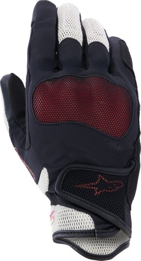 MC-Hansker Alpinestars Stella Mogress Airflow Dame Svart /Ecru/FalmetkorallXL
